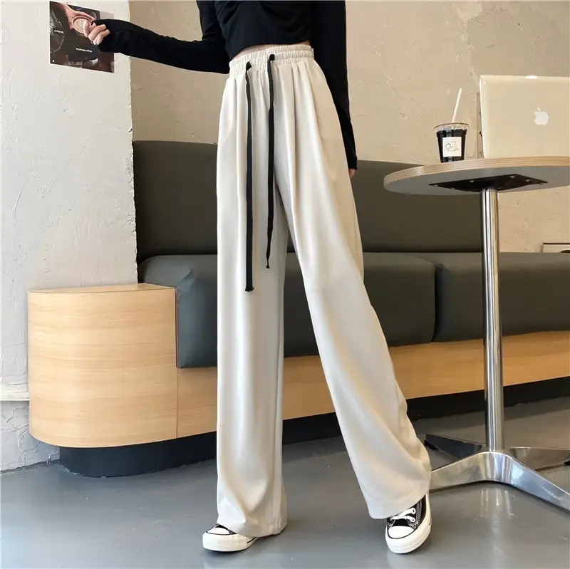 Women Wide Leg Pants Black High Waist Drapey Casual 2025 — feature 7