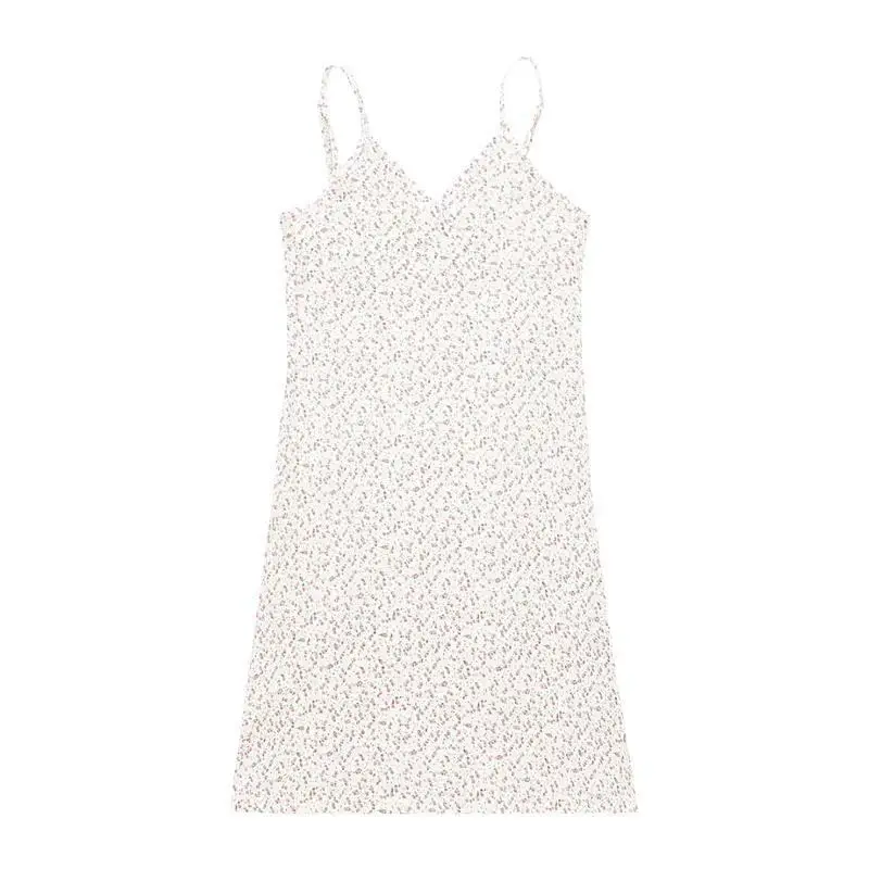 Women V-Neck Strap Dress Light Blue Polka Dot Summer 2026 - Image 3