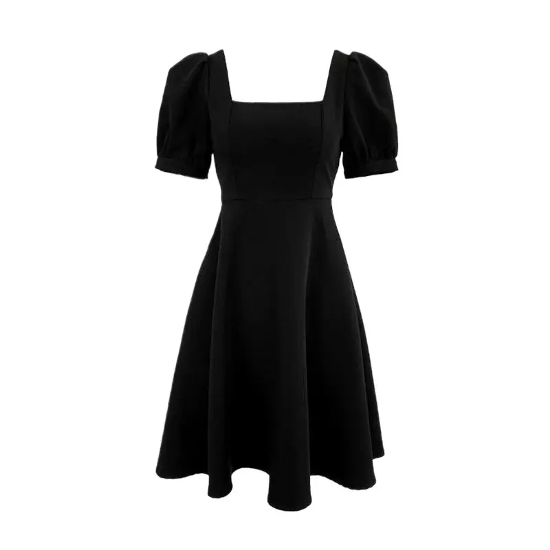 White Hepburn Style Dress for Women Summer Wear