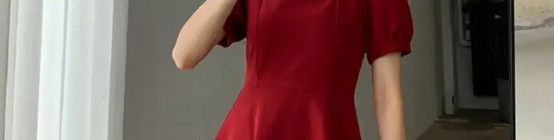 White Hepburn Style Dress for Women Summer Wear — feature 40