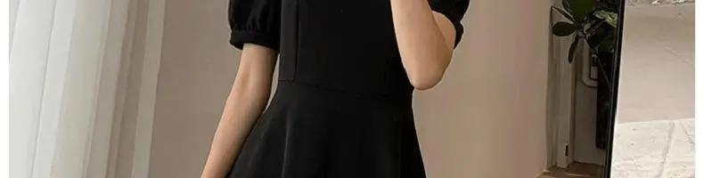 White Hepburn Style Dress for Women Summer Wear — feature 57
