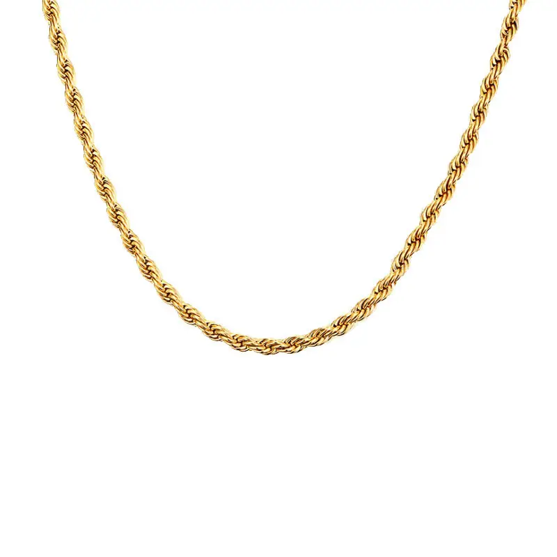 Luxury Gold Braided Necklace for Women - Image 6