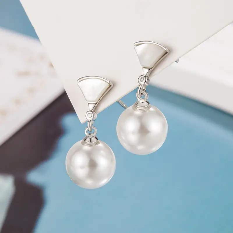 Freshwater Pearl Earrings Gold Plated Small — feature 10