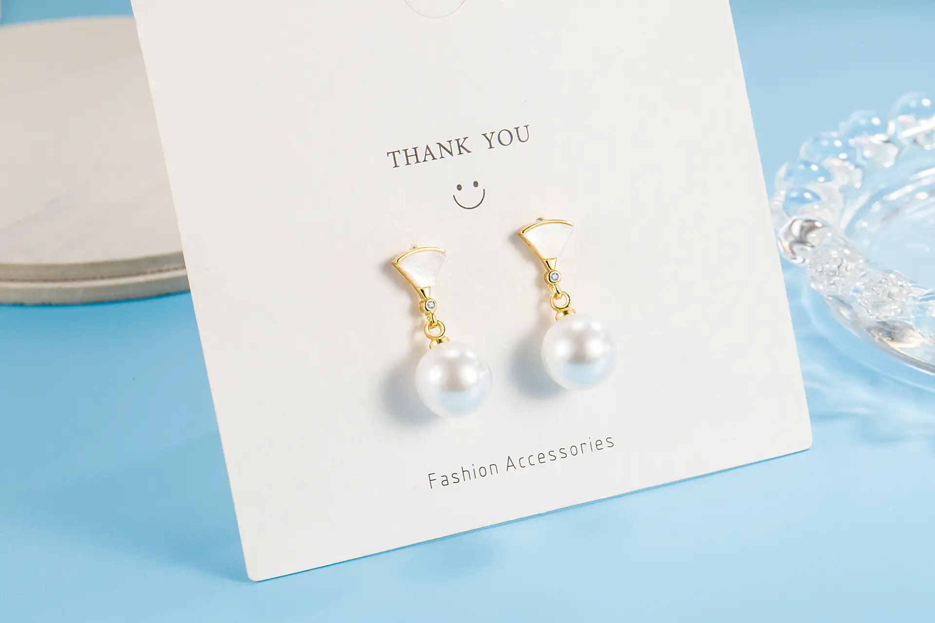 Freshwater Pearl Earrings Gold Plated Small — feature 3