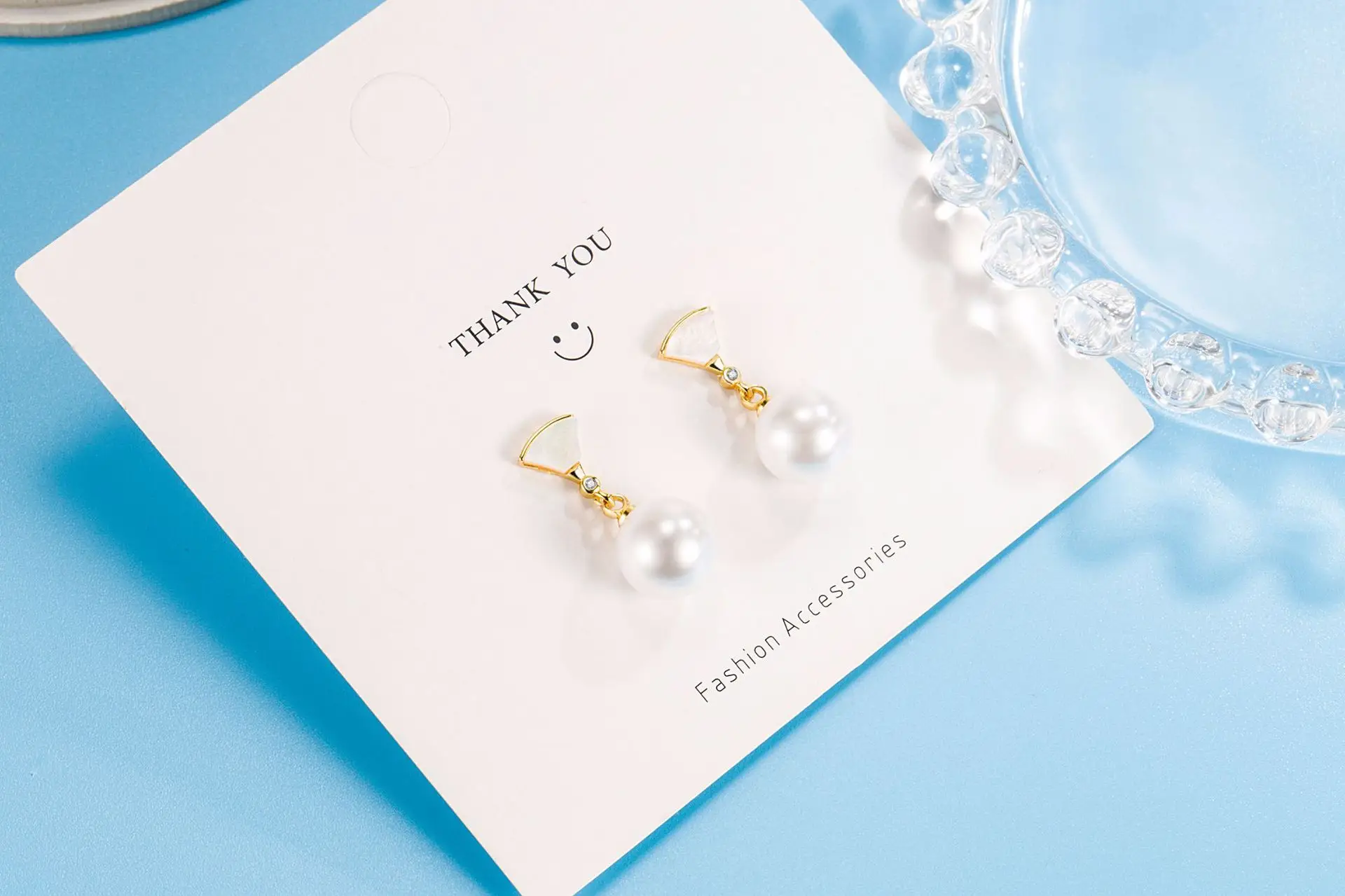 Freshwater Pearl Earrings Gold Plated Small — feature 4