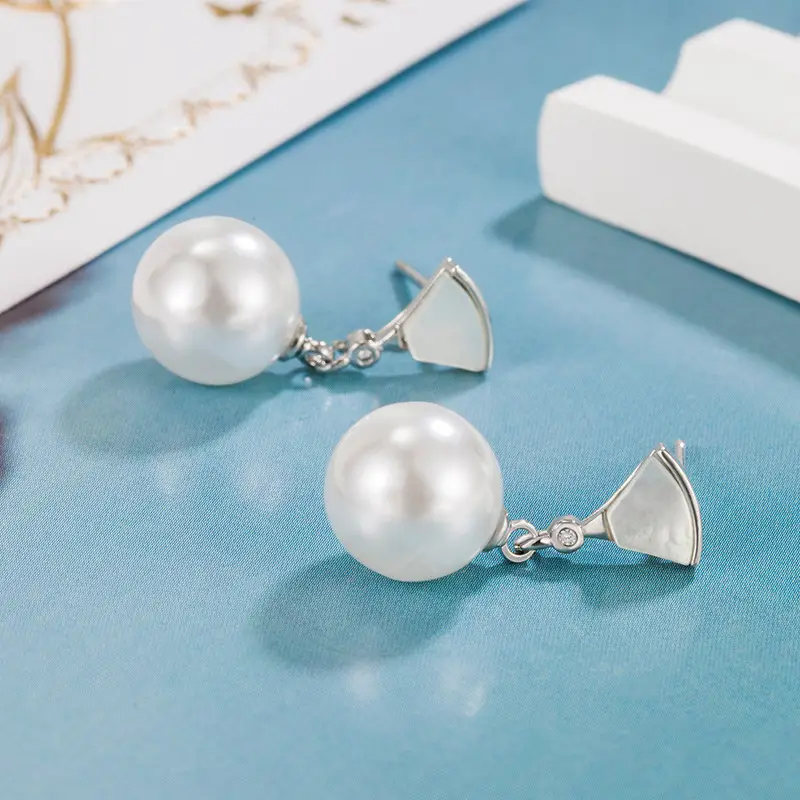 Freshwater Pearl Earrings Gold Plated Small — feature 6