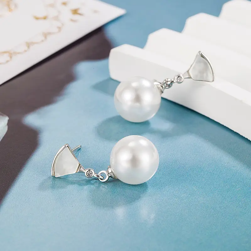 Freshwater Pearl Earrings Gold Plated Small — feature 8