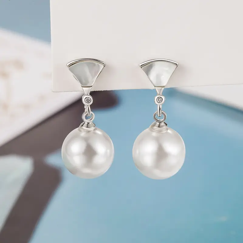 Freshwater Pearl Earrings Gold Plated Small — feature 9