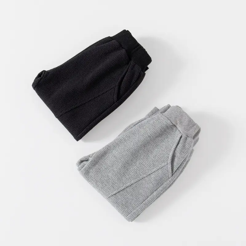 Boys Grey Sweatpants 2024 New Label Loose Elastic - Image 4