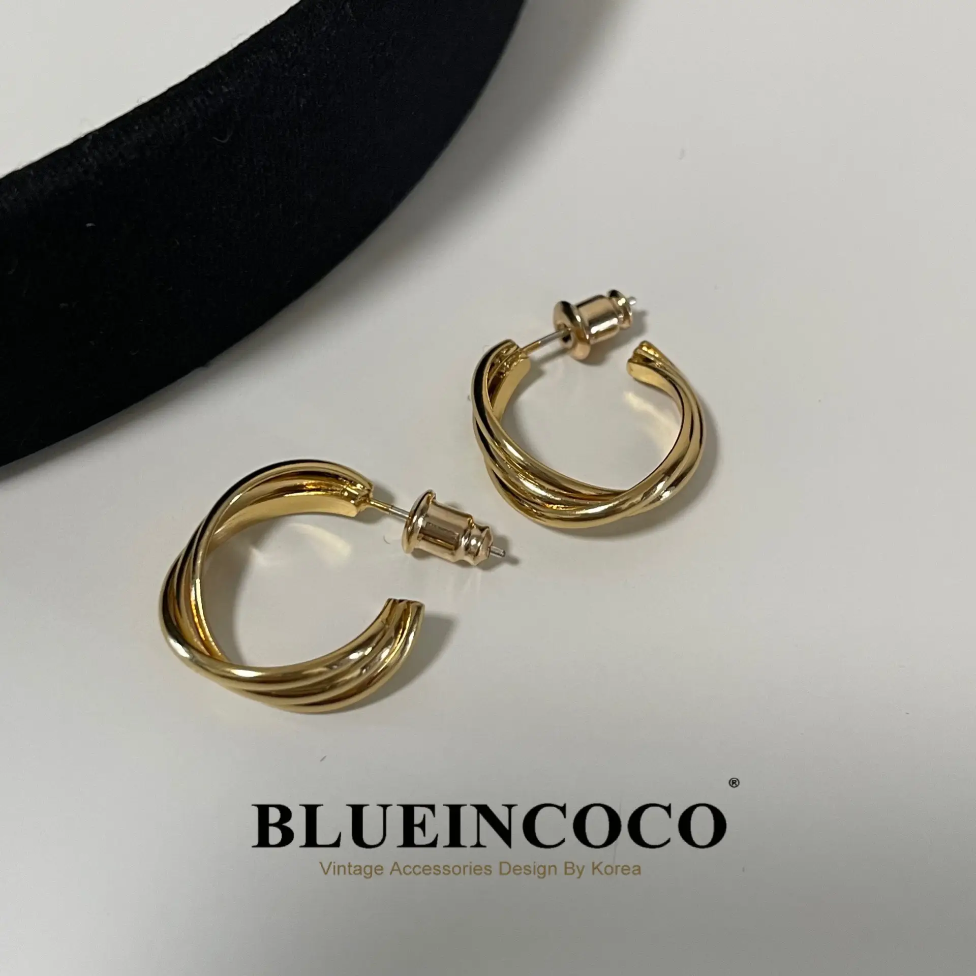 925 Silver French Circle Earrings for Women