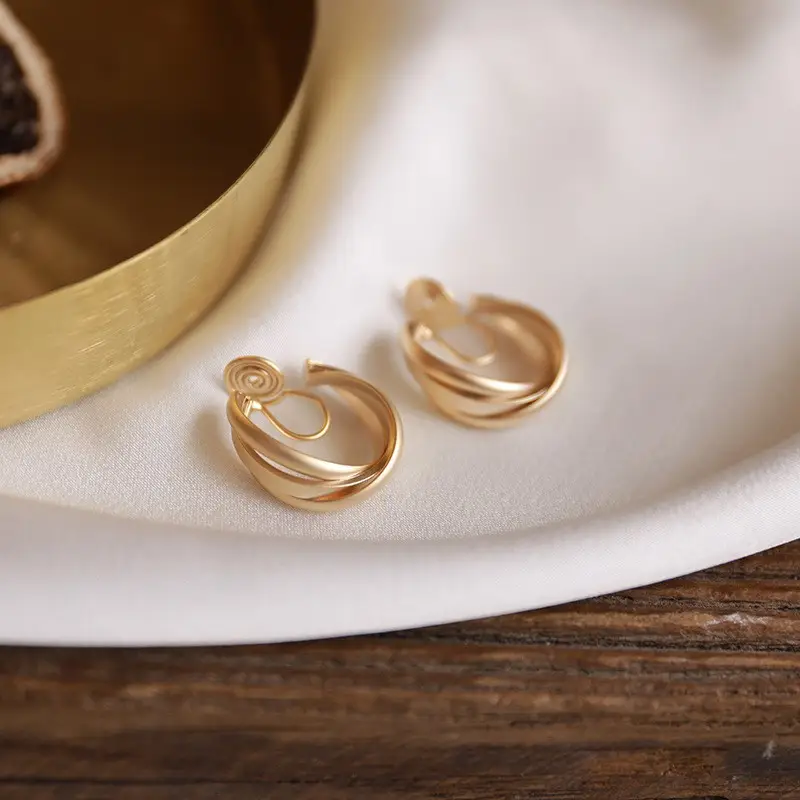 925 Silver French Circle Earrings for Women