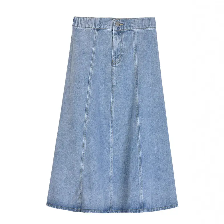 Women Jeans Long Skirt High Waist A Line Spring - Image 7