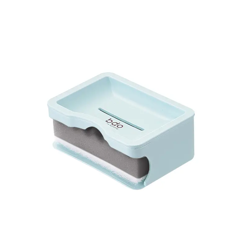 Japanese Style Drying Soap Box with Sponge Double Layer - Image 8