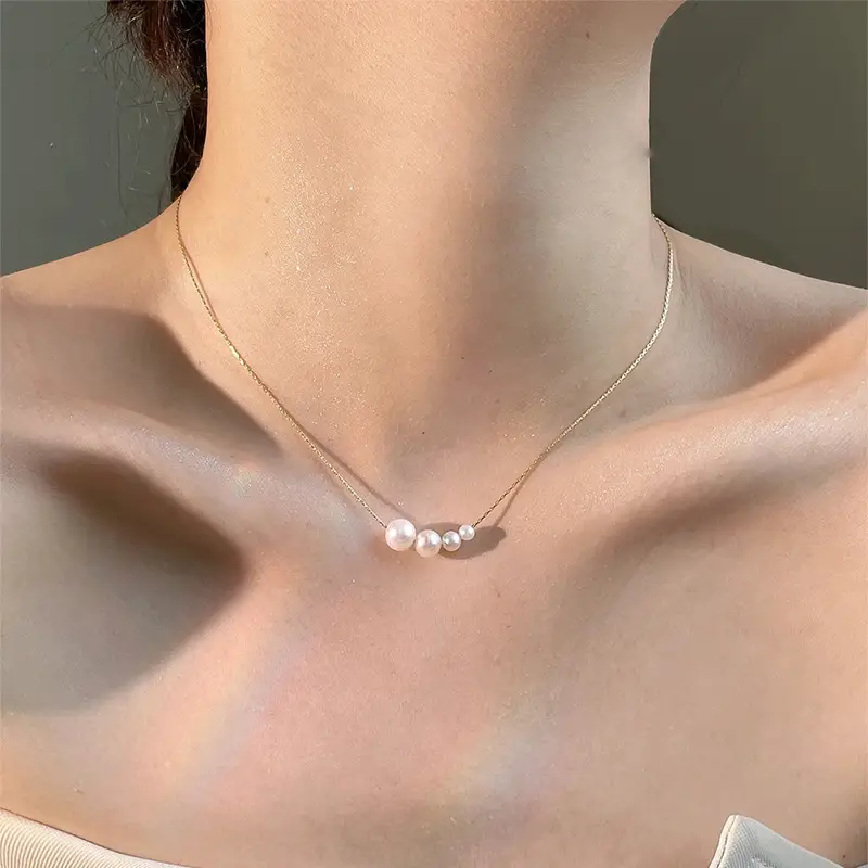 Pearl Clavicle Necklace for Women Summer Luxury - Image 3