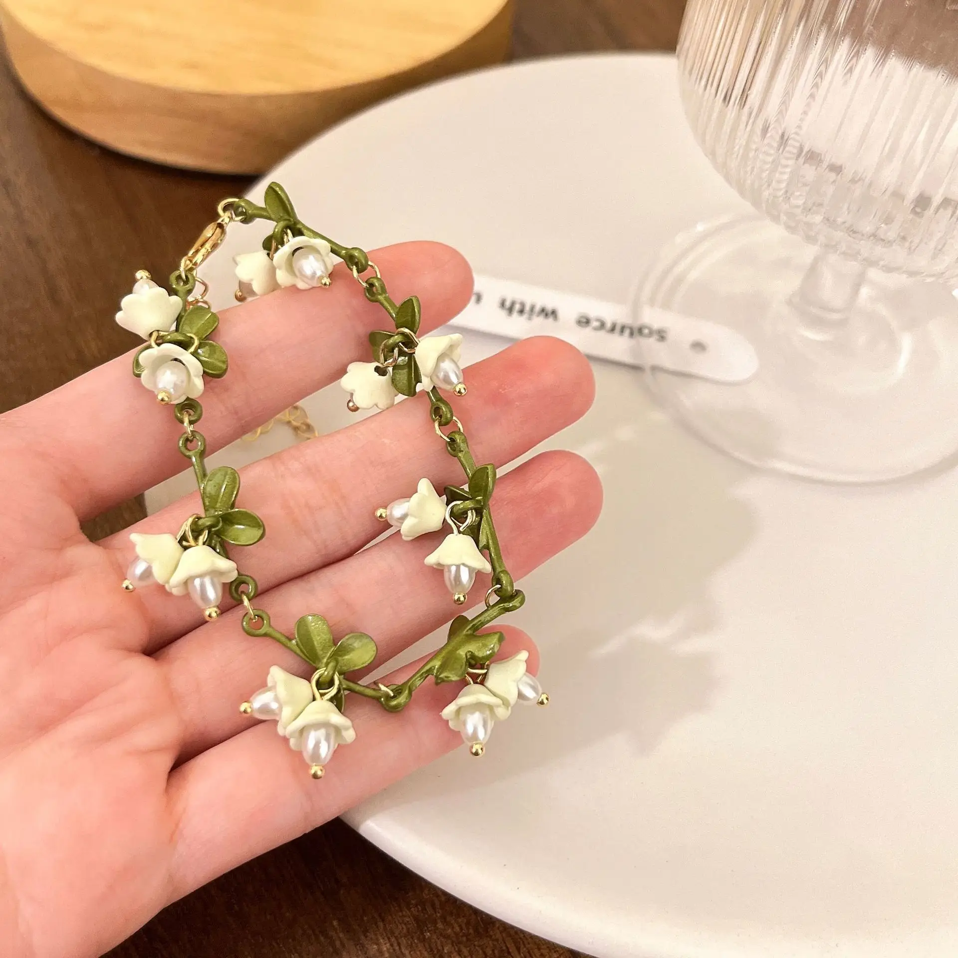 White Lis Orchid Earrings for Women