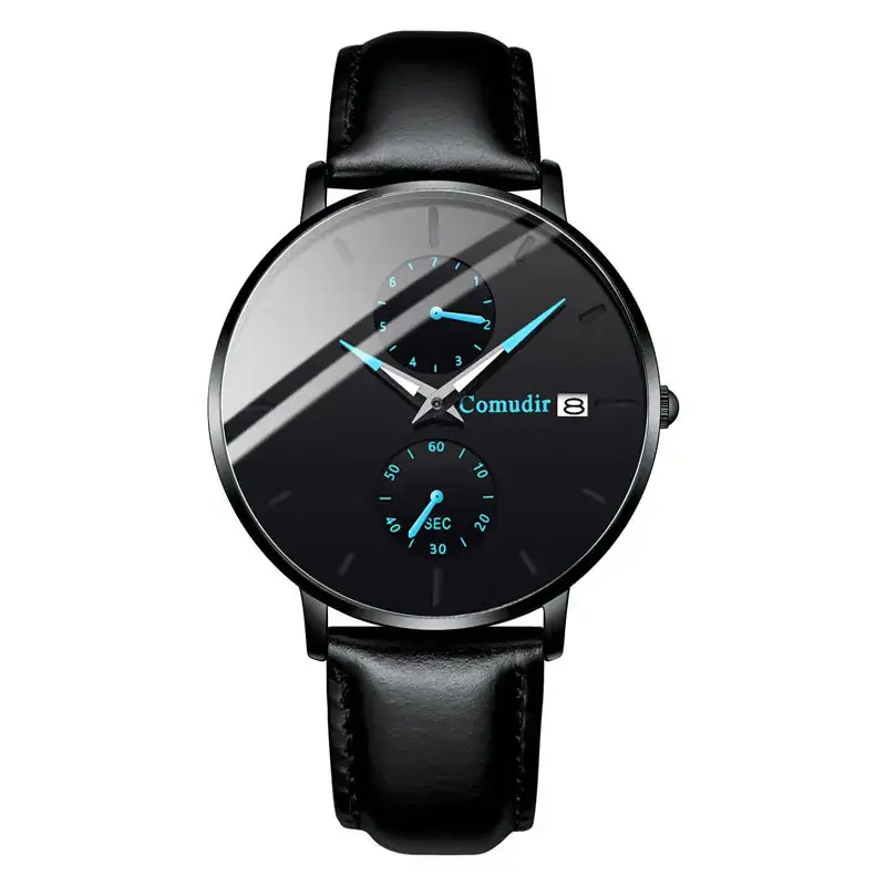 Moody Black Men's Quartz Watch with Magnetic Strap - Image 6