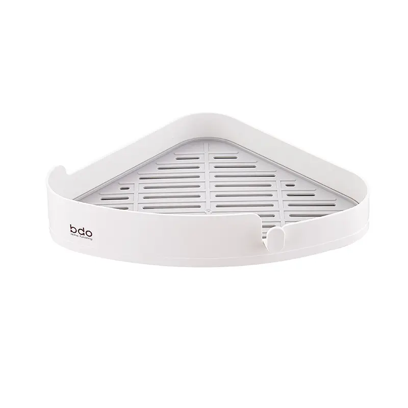 Triangular Wall Shelf for Bathroom Storage No-Drill Installation - Image 6