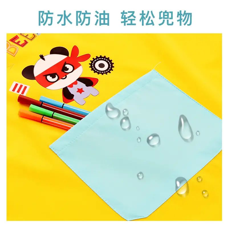 Waterproof Baby Apron with Hood & Gloves Set