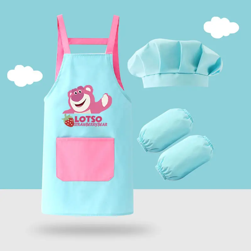 Waterproof Baby Apron with Hood & Gloves Set