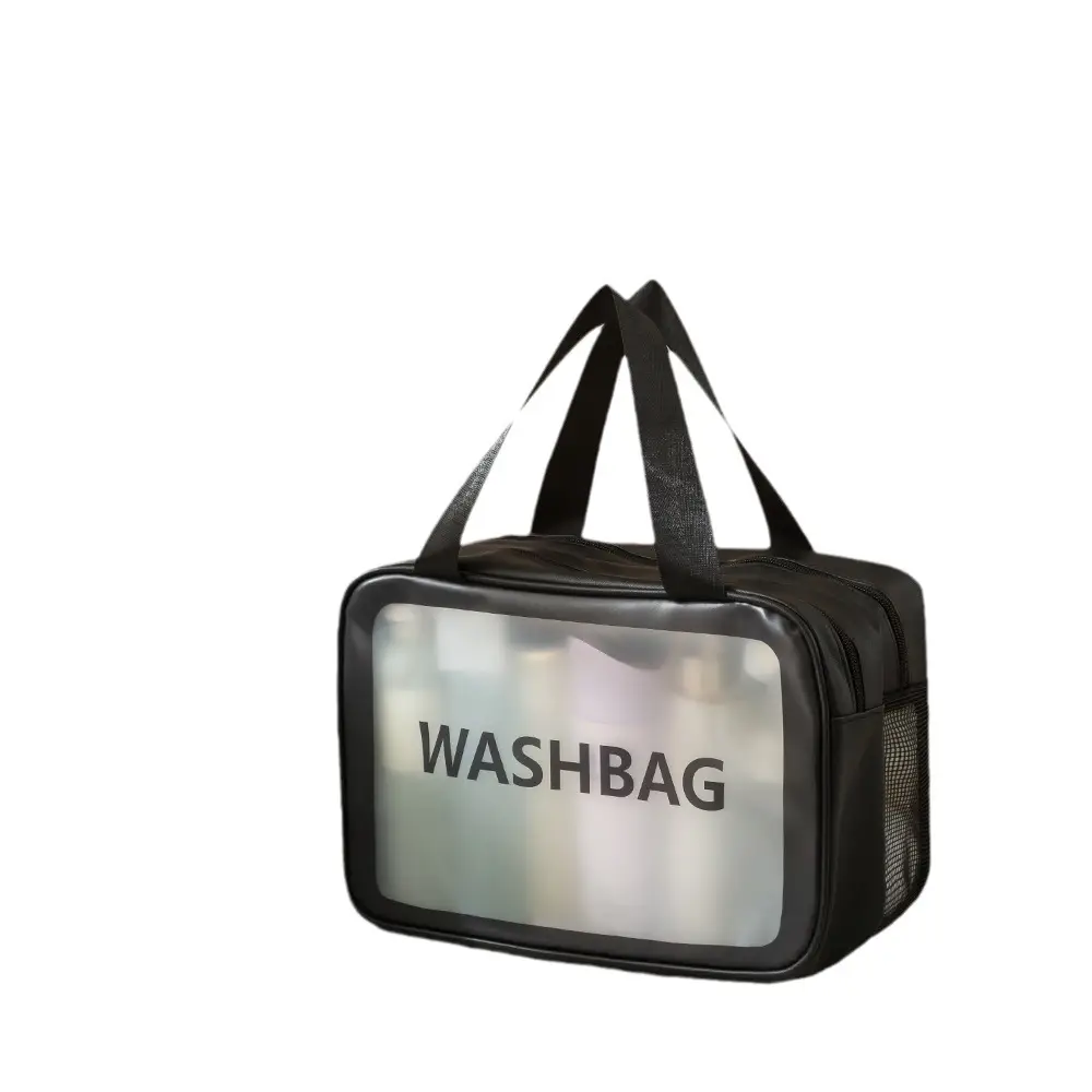 Portable Waterproof Cosmetic Storage Bag Pink 21x31x15cm - Image 13
