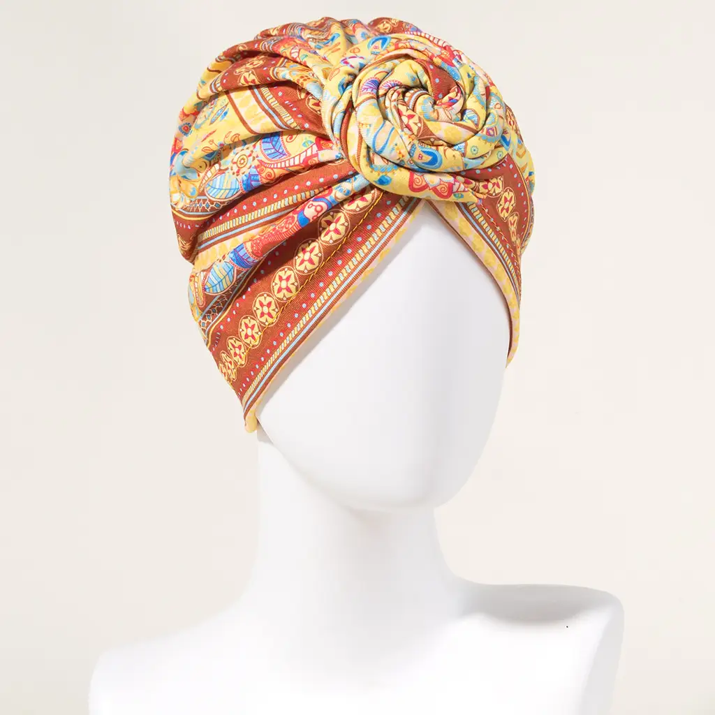 Blue Floral Donut Headband for Girls - Image 13