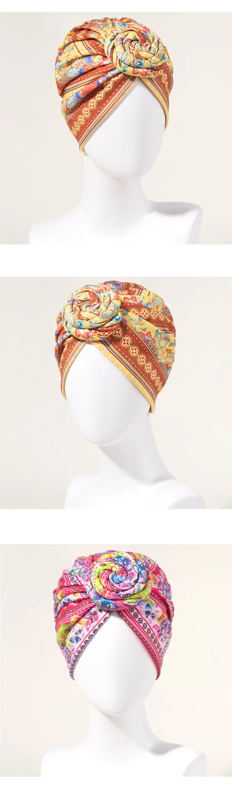 Blue Floral Donut Headband for Girls — feature 4