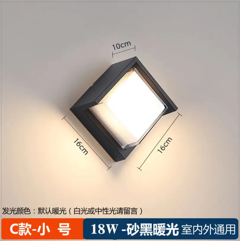 18W Solar LED Wall Lamp Outdoor Garden Light - Image 13