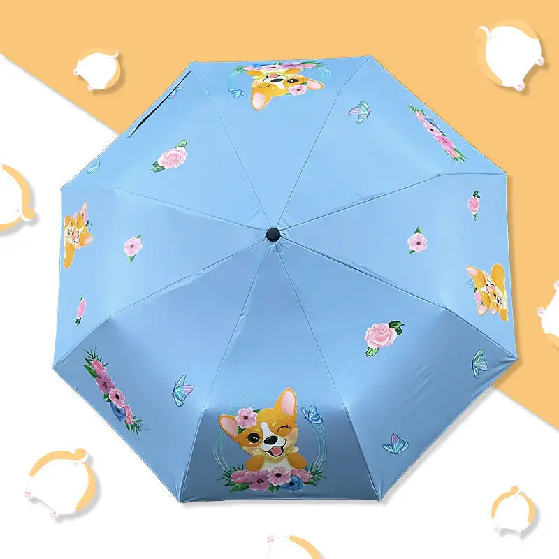 Cute Cartoon Dog Print Dual-Purpose Umbrella - Image 14