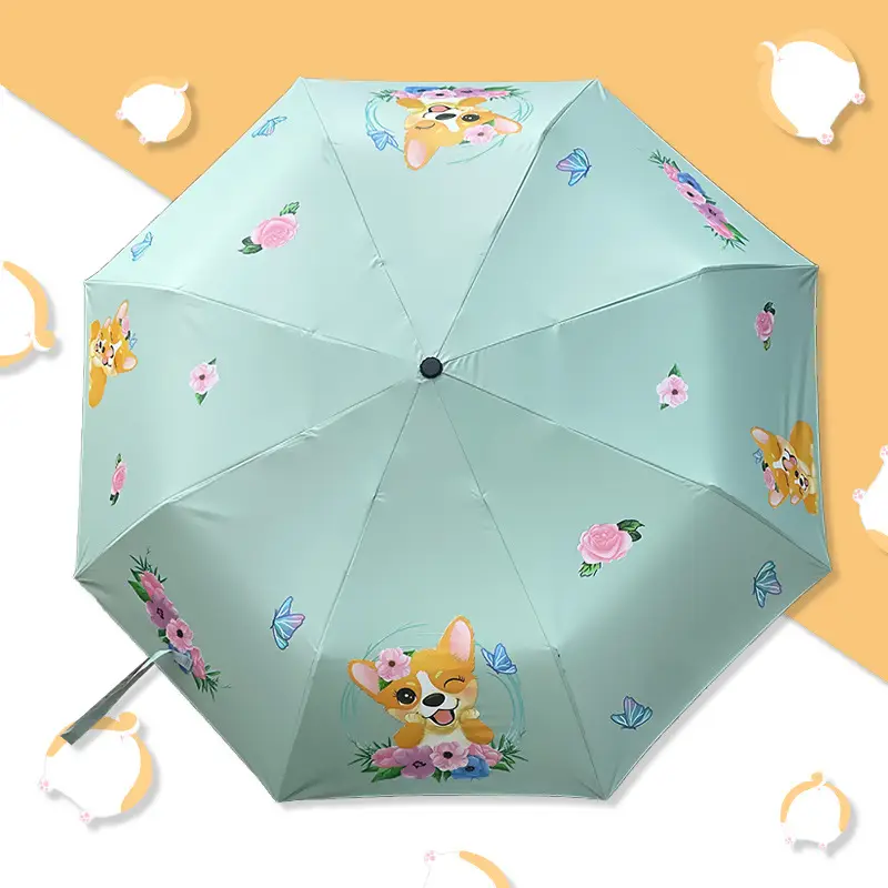 Cute Cartoon Dog Print Dual-Purpose Umbrella - Image 11