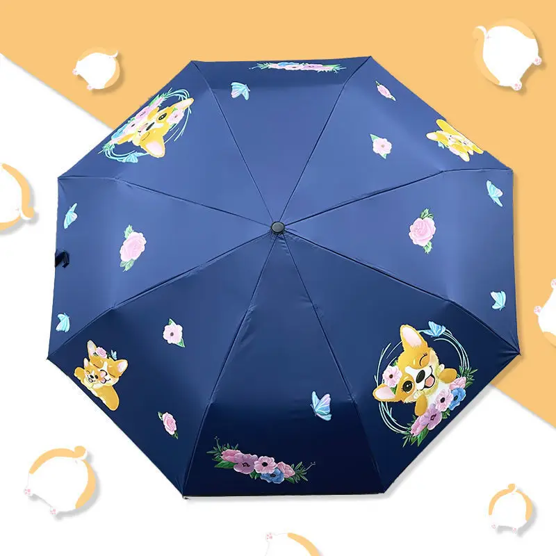 Cute Cartoon Dog Print Dual-Purpose Umbrella - Image 7