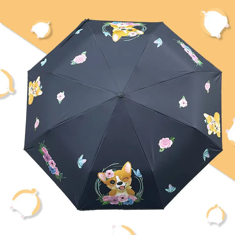 Cute Cartoon Dog Print Dual-Purpose Umbrella - Image 8