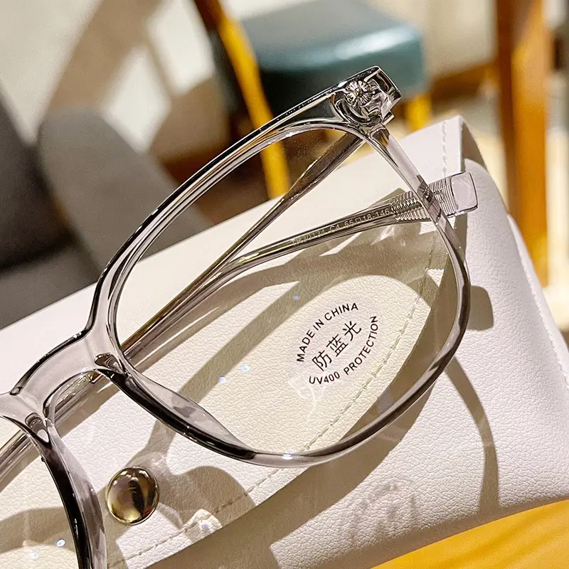 Anti-Blue Light Glasses Korean Style Slim Frame Large - Image 9