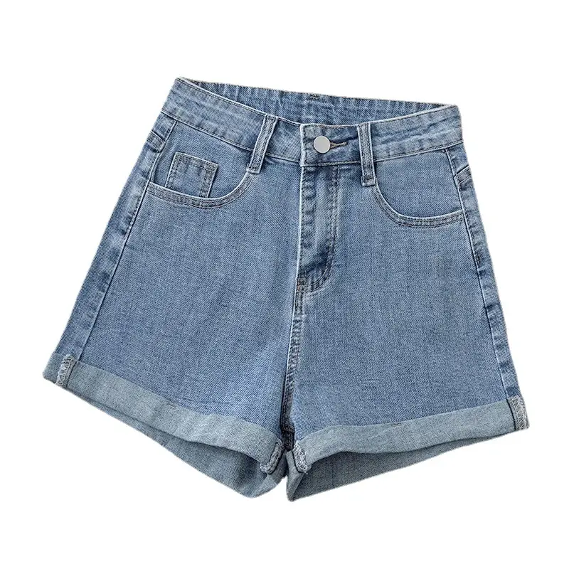 Women Denim Shorts High Waist Slimming Casual - Image 8