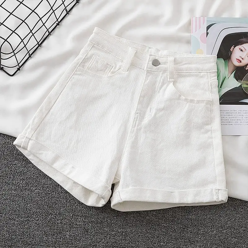 Women Denim Shorts High Waist Slimming Casual - Image 4