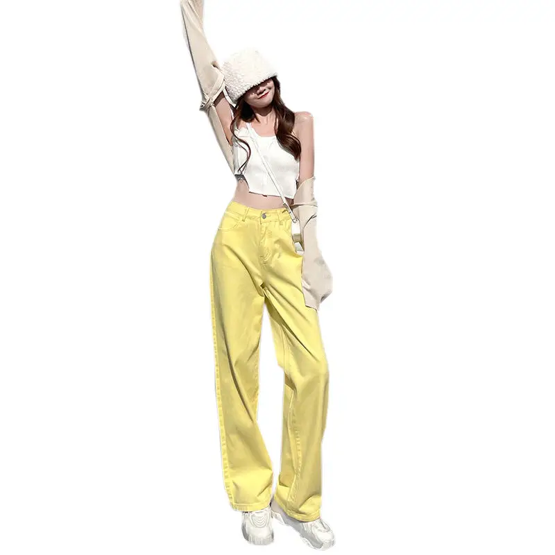 Wide Leg Jeans Women Summer High Waist Loose Slimming - Image 12