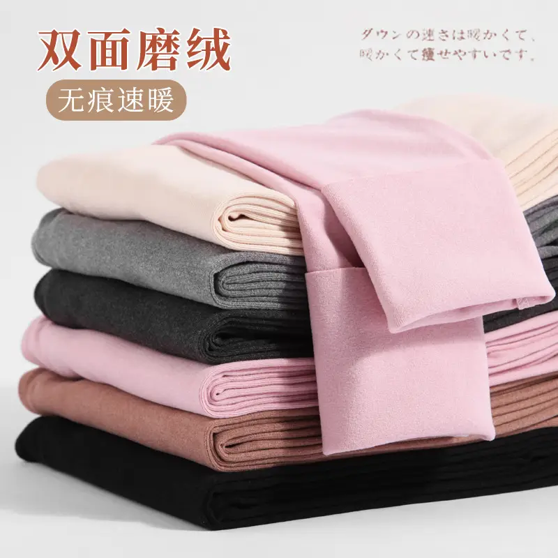 Velvet Warm Leggings Women Self Heating High Waist Cotton - Image 6