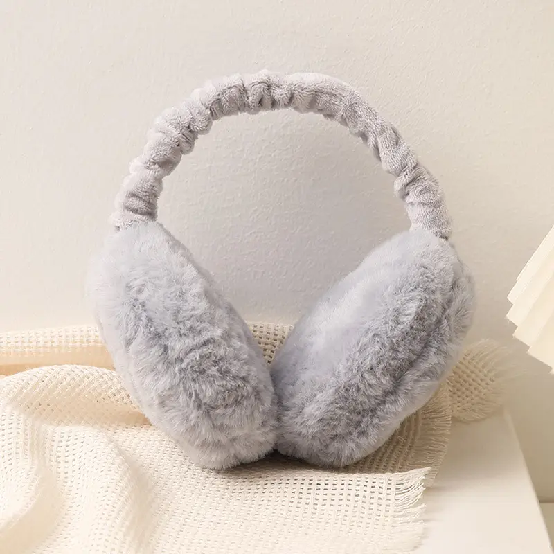 Winter Plush Earmuffs for Girls & Boys Warm Portable Ear Warmers - Image 2