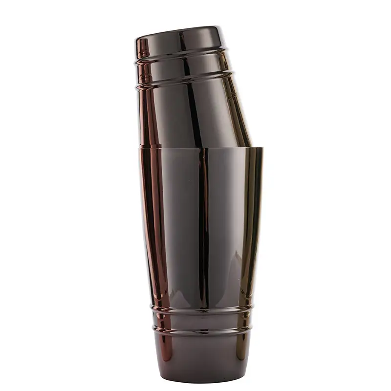 Stainless Steel Boston Hall Cup Bar Shaker Gold