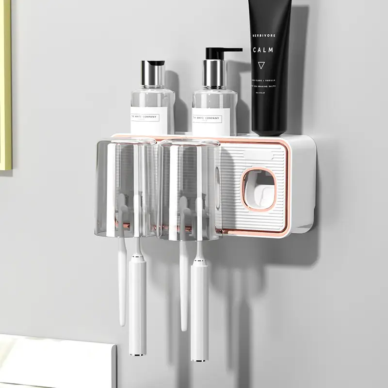 Automatic Wall-Mounted Toothbrush & Mouthwash Rack - Image 2