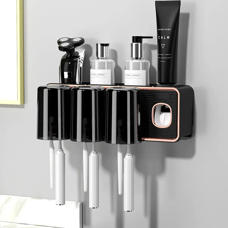 Automatic Wall-Mounted Toothbrush & Mouthwash Rack - Image 3