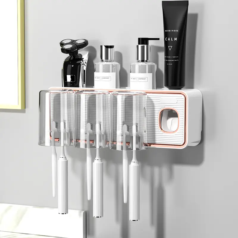 Automatic Wall-Mounted Toothbrush & Mouthwash Rack - Image 4