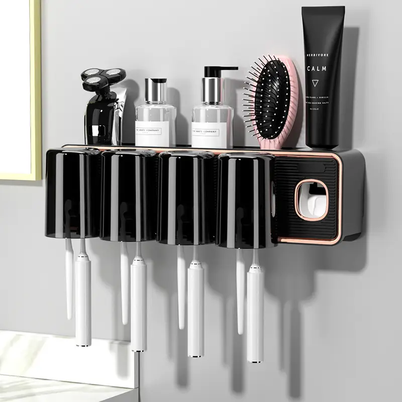 Automatic Wall-Mounted Toothbrush & Mouthwash Rack - Image 5