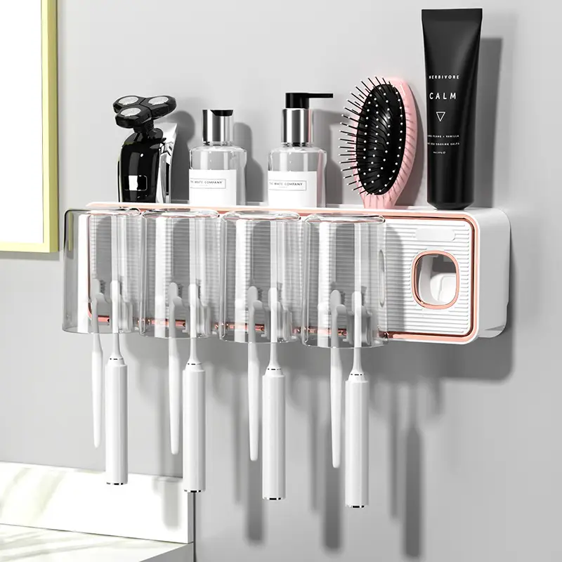 Automatic Wall-Mounted Toothbrush & Mouthwash Rack - Image 6