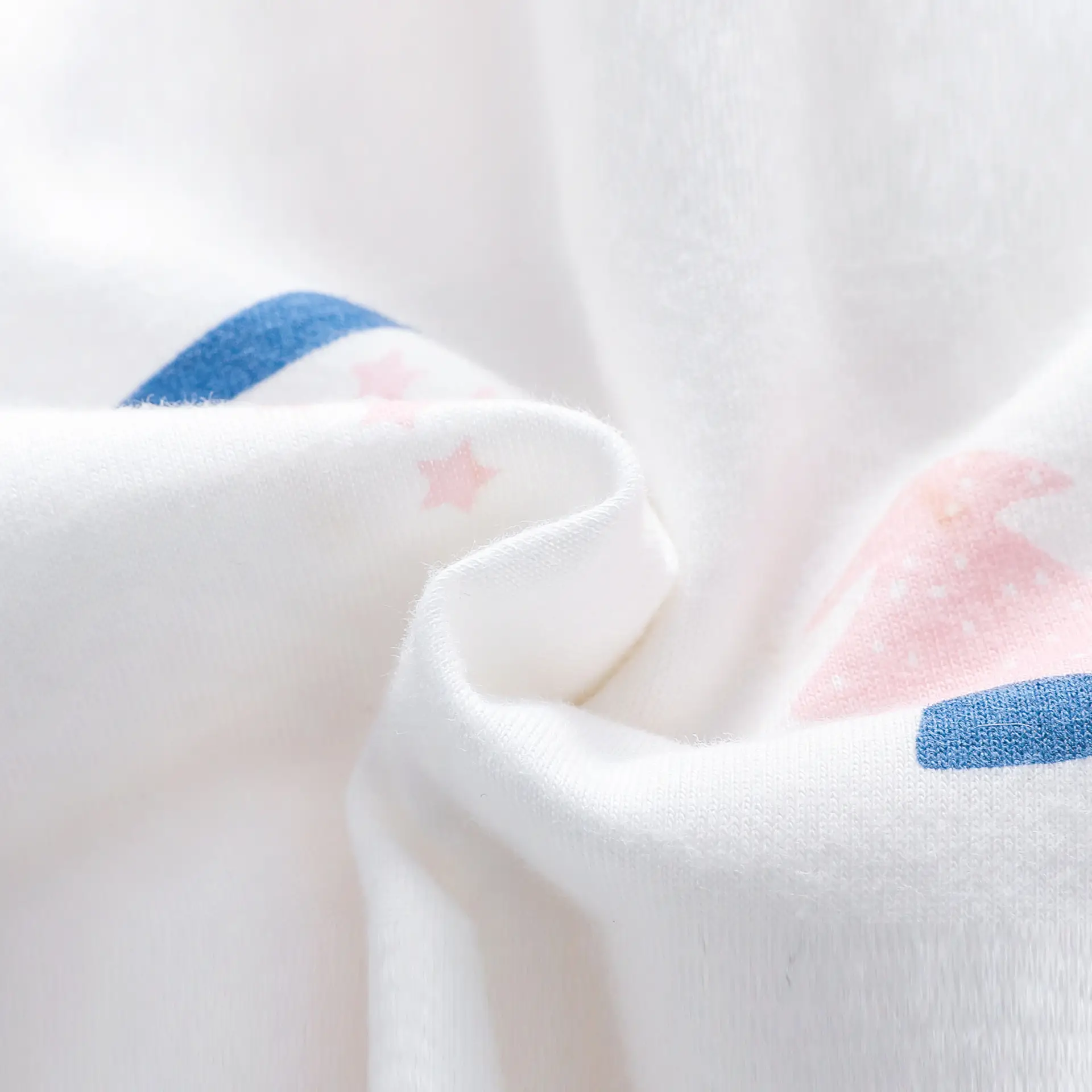 Newborn Quilted Baby T-Shirt Pink Blue Pattern - Image 8