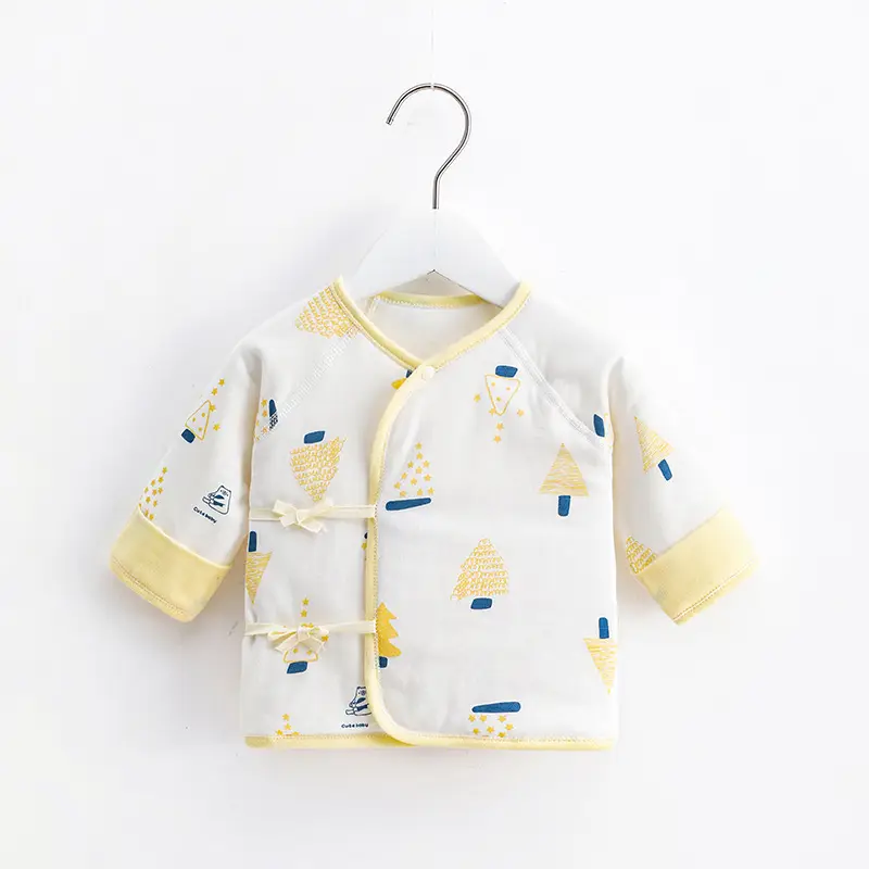 Newborn Quilted Baby T-Shirt Pink Blue Pattern - Image 2