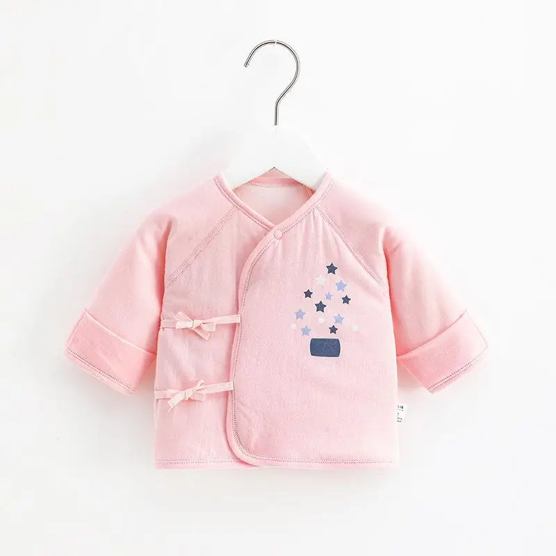 Newborn Quilted Baby T-Shirt Pink Blue Pattern - Image 4
