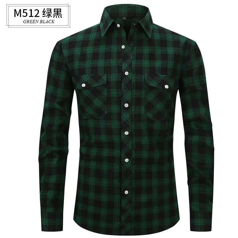 Men Plaid Slim Fit Shirt Red Blue White - Image 10