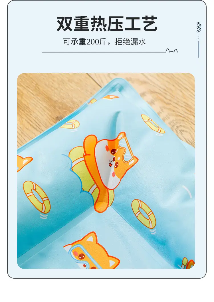 Blue Cartoon Dog Cooling Pet Ice Mat M — feature 9