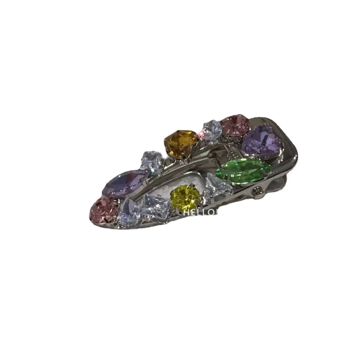 Sweet Girl Hairpin with Heart Design & Gemstones - Image 7