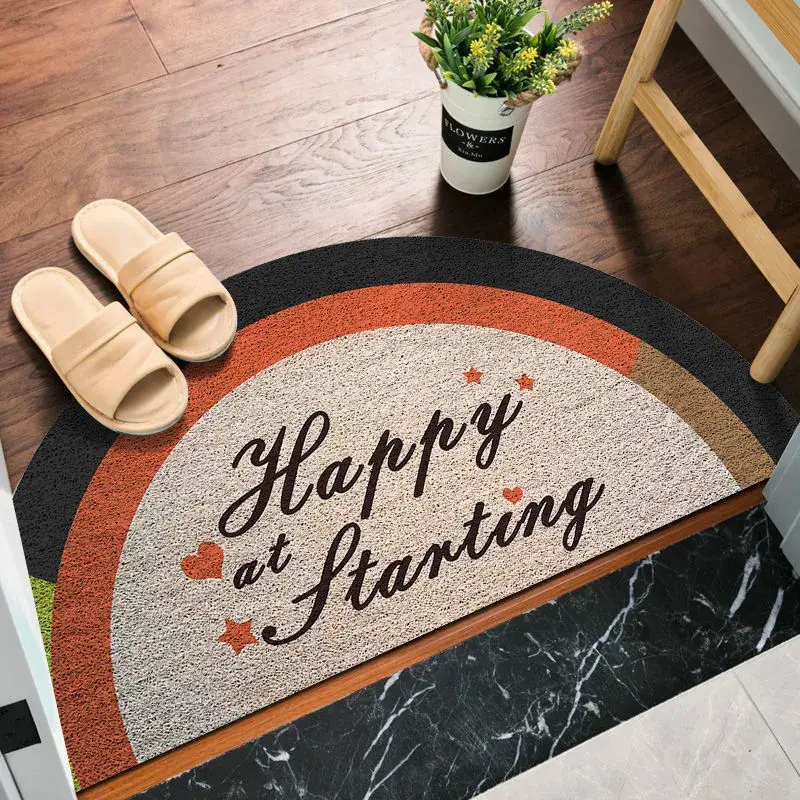 Cartoon Rainbow Floor Mat Anti-Slip Dust-Removing